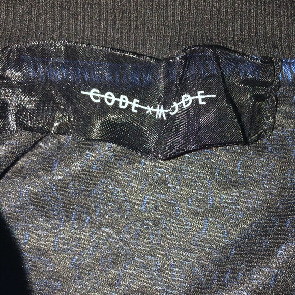 BUNDLE 2 for $30💖 NWOT CODE MODE Blue Leopard Print Turtleneck Top Swearshirt M - Picture 3 of 3